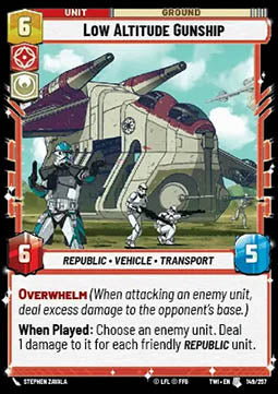 Low Altitude Gunship⁣ - Twilight of the Republic⁣ (Uncommon)⁣ [149]