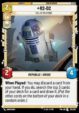 R2-D2, Full of Solutions⁣ - Twilight of the Republic⁣ (Uncommon)⁣ [193]