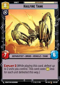 Hailfire Tank⁣ - Twilight of the Republic⁣ (Common)⁣ [233]