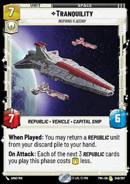 Tranquility, Inspiring Flagship⁣ - Twilight of the Republic⁣ (Rare)⁣ [246]