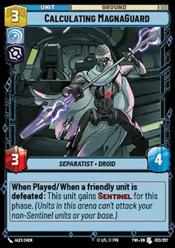 Calculating MagnaGuard⁣ - Twilight of the Republic⁣ (Uncommon)⁣ [033]