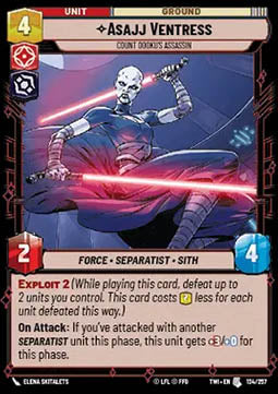 Asajj Ventress, Count Dooku's Assassin⁣ - Twilight of the Republic⁣ (Uncommon)⁣ [134]