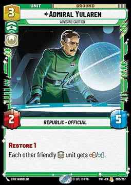 Admiral Yularen, Advising Caution⁣ - Twilight of the Republic⁣ (Rare)⁣ [092]