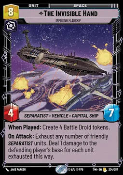 The Invisible Hand, Imposing Flagship⁣ - Twilight of the Republic⁣ (Rare)⁣ [234]