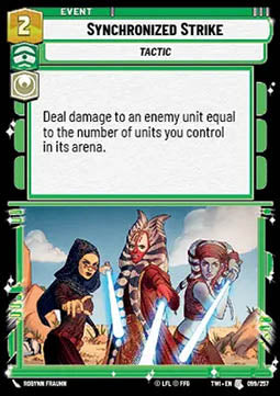 Synchronized Strike⁣ - Twilight of the Republic⁣ (Uncommon)⁣ [099]