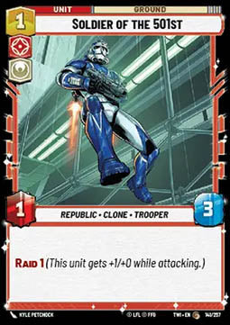 Soldier of the 501st⁣ - Twilight of the Republic⁣ (Common)⁣ [141]