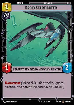 Droid Starfighter⁣ - Twilight of the Republic⁣ (Common)⁣ [228]