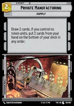 Private Manufacturing⁣ - Twilight of the Republic⁣ (Uncommon)⁣ [257]