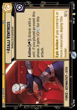 Asajj Ventress, Unparalleled Adversary⁣ - Twilight of the Republic⁣ (Rare)⁣ [014]