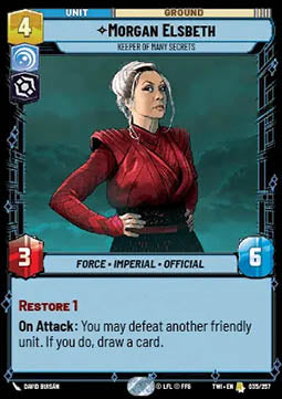 Morgan Elsbeth, Keeper of Many Secrets⁣ - Twilight of the Republic⁣ (Rare)⁣ [035]