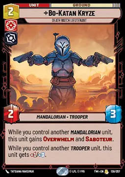 Bo-Katan Kryze, Death Watch Lieutenant⁣ - Twilight of the Republic⁣ (Rare)⁣ [130]