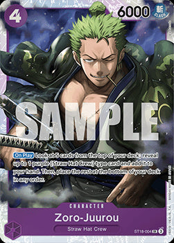 Zoro-Juurou (ST18-004)⁣ - Starter Deck: Purple Monkey.D.Luffy⁣ (Super Rare)⁣ [004]
