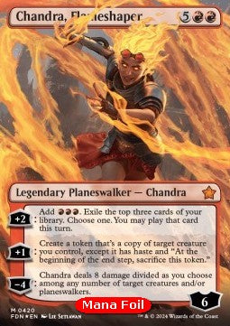 Chandra, Flameshaper (V.2)⁣ - Magic: The Gathering Foundations: Extras⁣ (Mythic)⁣ [420]