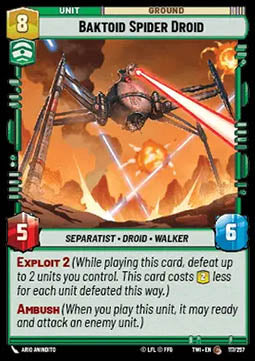 Baktoid Spider Droid⁣ - Twilight of the Republic⁣ (Common)⁣ [117]