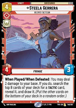 Steela Gerrera, Beloved Tactician⁣ - Twilight of the Republic⁣ (Rare)⁣ [146]