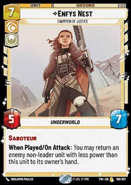 Enfys Nest, Champion of Justice⁣ - Twilight of the Republic⁣ (Rare)⁣ [198]