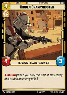 Hidden Sharpshooter⁣ - Twilight of the Republic⁣ (Common)⁣ [214]