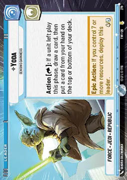 Yoda, Sensing Darkness (V.1)⁣ - Twilight of the Republic: Extras⁣ (Rare)⁣ [279]