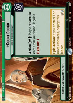 Count Dooku, Face of the Confederacy (V.1)⁣ - Twilight of the Republic: Extras⁣ (Common)⁣ [280]