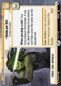Quinlan Vos, Sticking the Landing (V.1)⁣ - Twilight of the Republic: Extras⁣ (Common)⁣ [293]