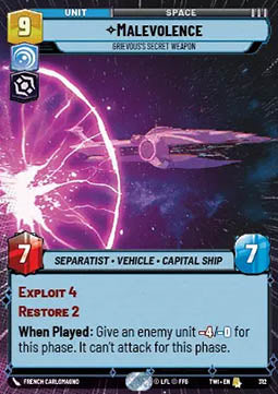 Malevolence, Grievous's Secret Weapon - Twilight of the Republic: Extras (Rare) [XTWI-312]