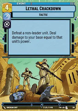 Lethal Crackdown⁣ - Twilight of the Republic: Extras⁣ (Uncommon)⁣ [314]
