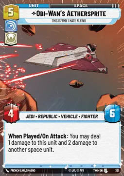 Obi-Wan's Aethersprite, This is Why I Hate Flying⁣ - Twilight of the Republic: Extras⁣ (Uncommon)⁣ [321]