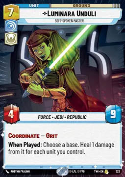 Luminara Unduli, Soft-Spoken Master - Twilight of the Republic: Extras (Rare) [XTWI-323]