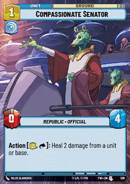 Compassionate Senator⁣ - Twilight of the Republic: Extras⁣ (Uncommon)⁣ [329]
