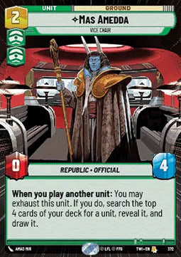 Mas Amedda, Vice Chair⁣ - Twilight of the Republic: Extras⁣ (Rare)⁣ [372]
