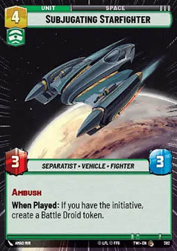 Subjugating Starfighter⁣ - Twilight of the Republic: Extras⁣ (Common)⁣ [382]