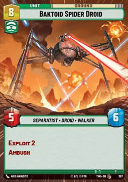 Baktoid Spider Droid⁣ - Twilight of the Republic: Extras⁣ (Common)⁣ [387]