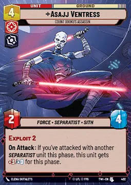 Asajj Ventress, Count Dooku's Assassin⁣ - Twilight of the Republic: Extras⁣ (Uncommon)⁣ [402]