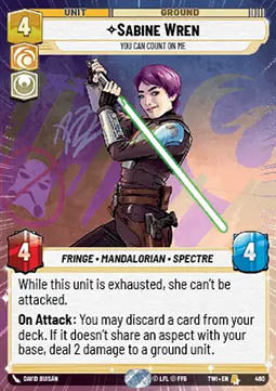 Sabine Wren, You Can Count On Me⁣ - Twilight of the Republic: Extras⁣ (Rare)⁣ [460]