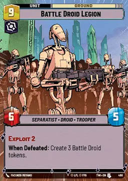 Battle Droid Legion⁣ - Twilight of the Republic: Extras⁣ (Uncommon)⁣ [498]