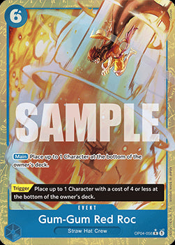 Gum-Gum Red Roc (OP04-056) (V.4)⁣ - The Best⁣ (Alternate Art)⁣ [OP04-056]