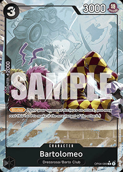 Bartolomeo (OP04-089) (V.3)⁣ - The Best⁣ (Rare)⁣ [OP04-089]