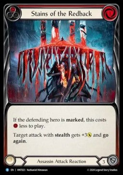 Stains of the Redback (Red) (Rainbow Foil)⁣ - The Hunted⁣ (Rare)⁣ [023]