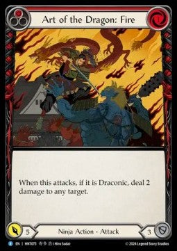Art of the Dragon: Fire (Rainbow Foil)⁣ - The Hunted⁣ (Rare)⁣ [075]