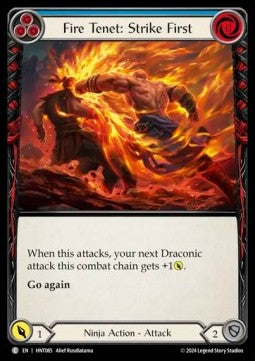 Fire Tenet: Strike First (Blue) (Regular)⁣ - The Hunted⁣ (Common)⁣ [085]