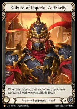 Kabuto of Imperial Authority (Extended Art Cold Foil)⁣ - The Hunted⁣ (Legendary)⁣ [115]