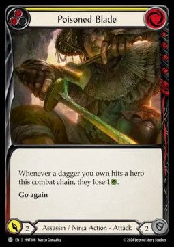 Poisoned Blade (Yellow) (Rainbow Foil)⁣ - The Hunted⁣ (Common)⁣ [186]