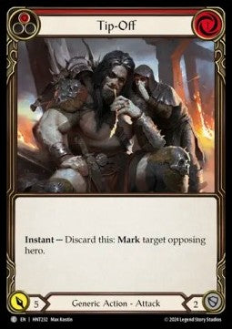 Tip-Off (Red) (Rainbow Foil)⁣ - The Hunted⁣ (Common)⁣ [232]