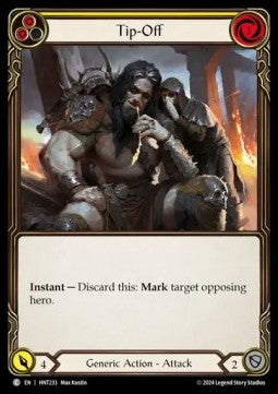 Tip-Off (Yellow) (Rainbow Foil)⁣ - The Hunted⁣ (Common)⁣ [233]