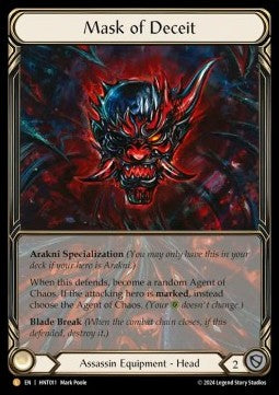 Mask of Deceit (Extended Art Cold Foil)⁣ - The Hunted⁣ (Legendary)⁣ [011]