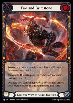 Fire and Brimstone (Extended Art Rainbow Foil)⁣ - The Hunted⁣ (Rare)⁣ [105]