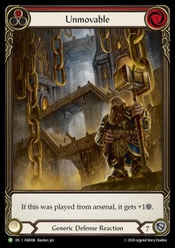 Unmovable (Red) (Extended Art Rainbow Foil) - FAB Promos (Promo) [FAB-306]