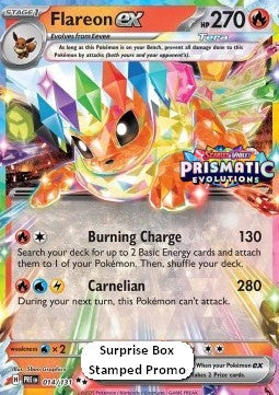 Flareon ex⁣ - Prismatic Evolutions: Additionals⁣ (Promo)⁣ [014]