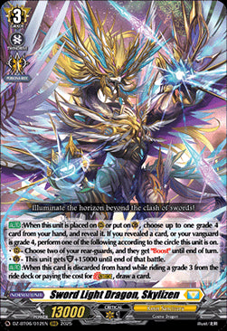 Sword Light Dragon, Skylizen [D-Format] (V.1 - Triple Rare)⁣ - Generation Dragenesis⁣ (Triple Rare)⁣ [012]