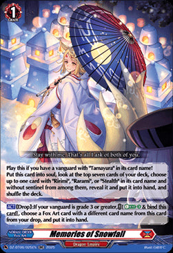 Memories of Snowfall [D-Format] (V.1 - Double Rare)⁣ - Generation Dragenesis⁣ (Double Rare)⁣ [025]